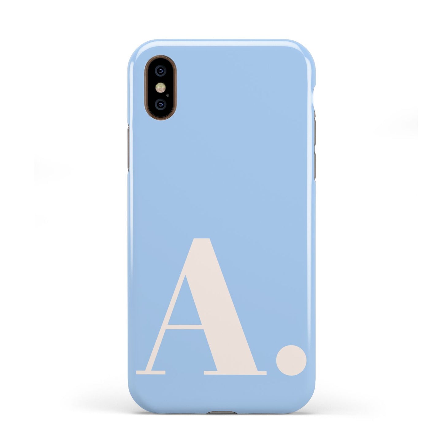 Custom Initial Apple iPhone XS 3D Tough