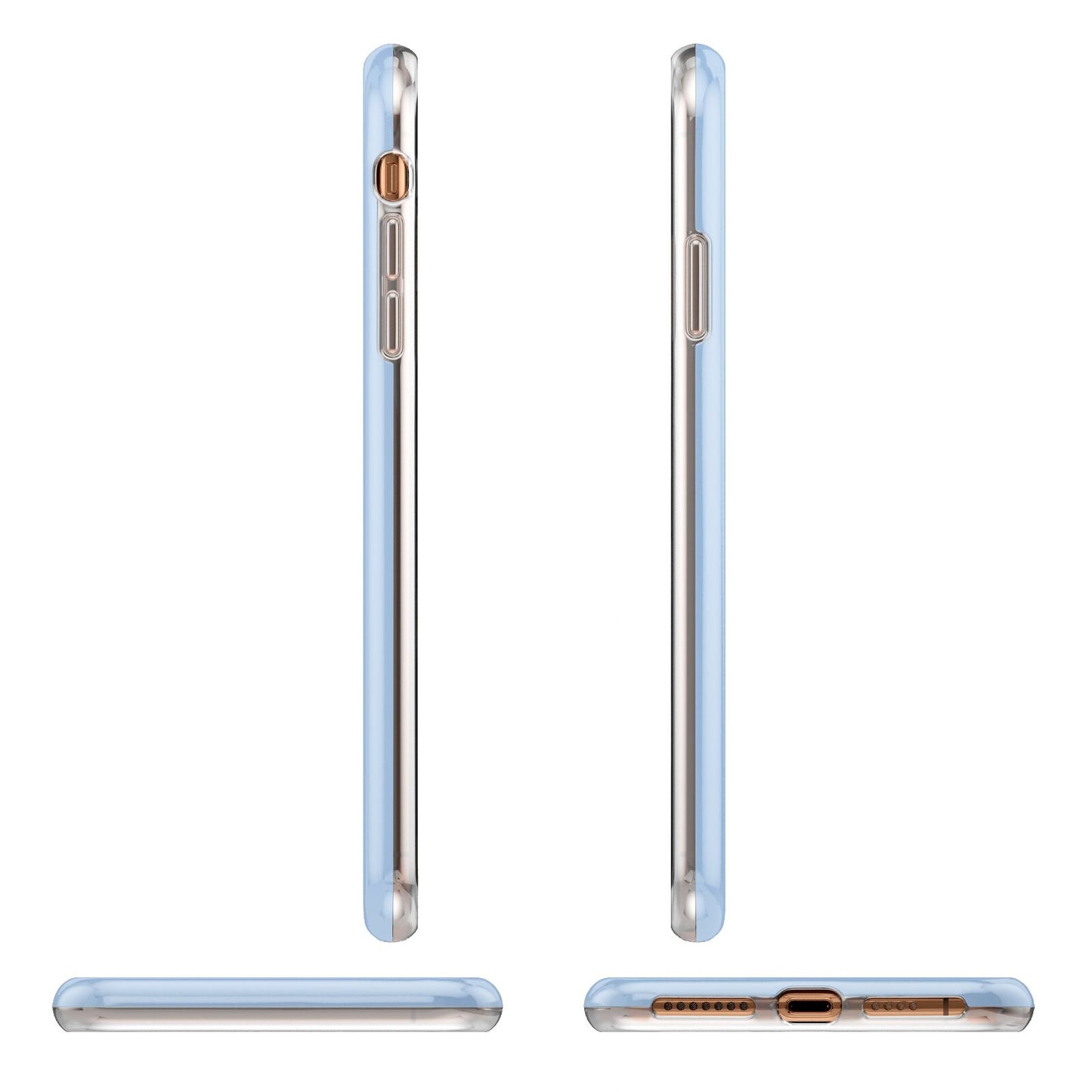 Custom Initial Apple iPhone XS Max 3D Wrap Tough Case Alternative Image Angles