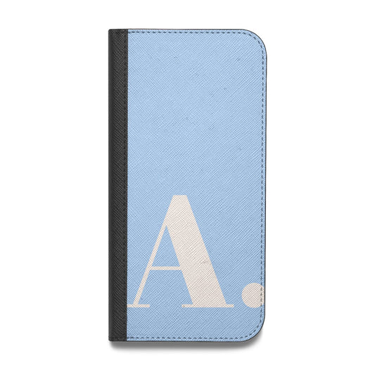 Custom Initial Vegan Leather Flip Samsung Case