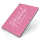 Custom Initial and Name Apple iPad Case on Grey iPad Side View