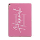 Custom Initial and Name Apple iPad Rose Gold Case