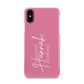 Custom Initial and Name Apple iPhone XS 3D Snap Case