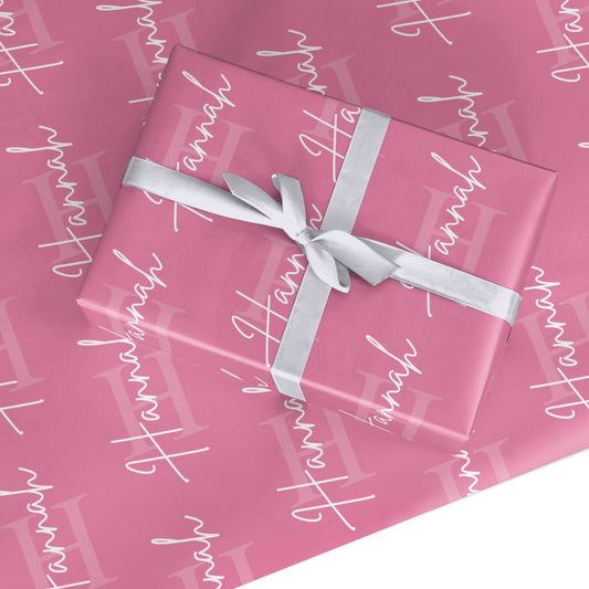Custom Initial and Name Custom Wrapping Paper