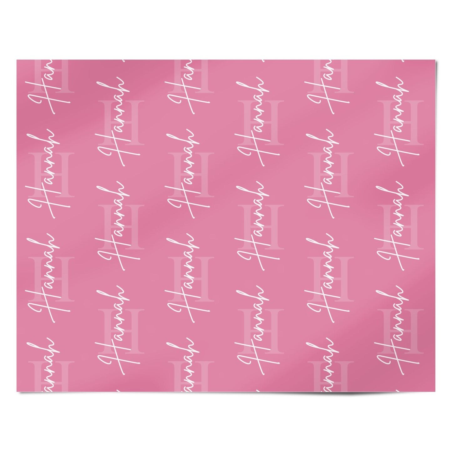 Custom Initial and Name Personalised Wrapping Paper Alternative