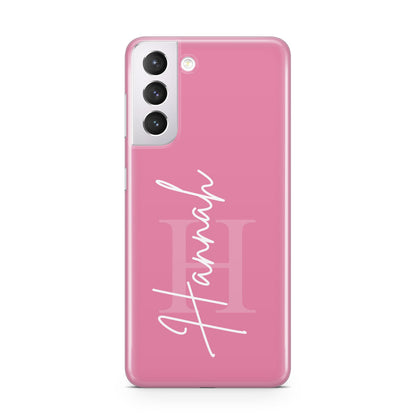 Custom Initial and Name Samsung S21 Case