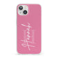 Custom Initial and Name iPhone 13 Clear Bumper Case