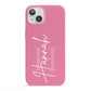 Custom Initial and Name iPhone 13 Full Wrap 3D Snap Case