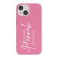 Custom Initial and Name iPhone 13 Mini Full Wrap 3D Snap Case