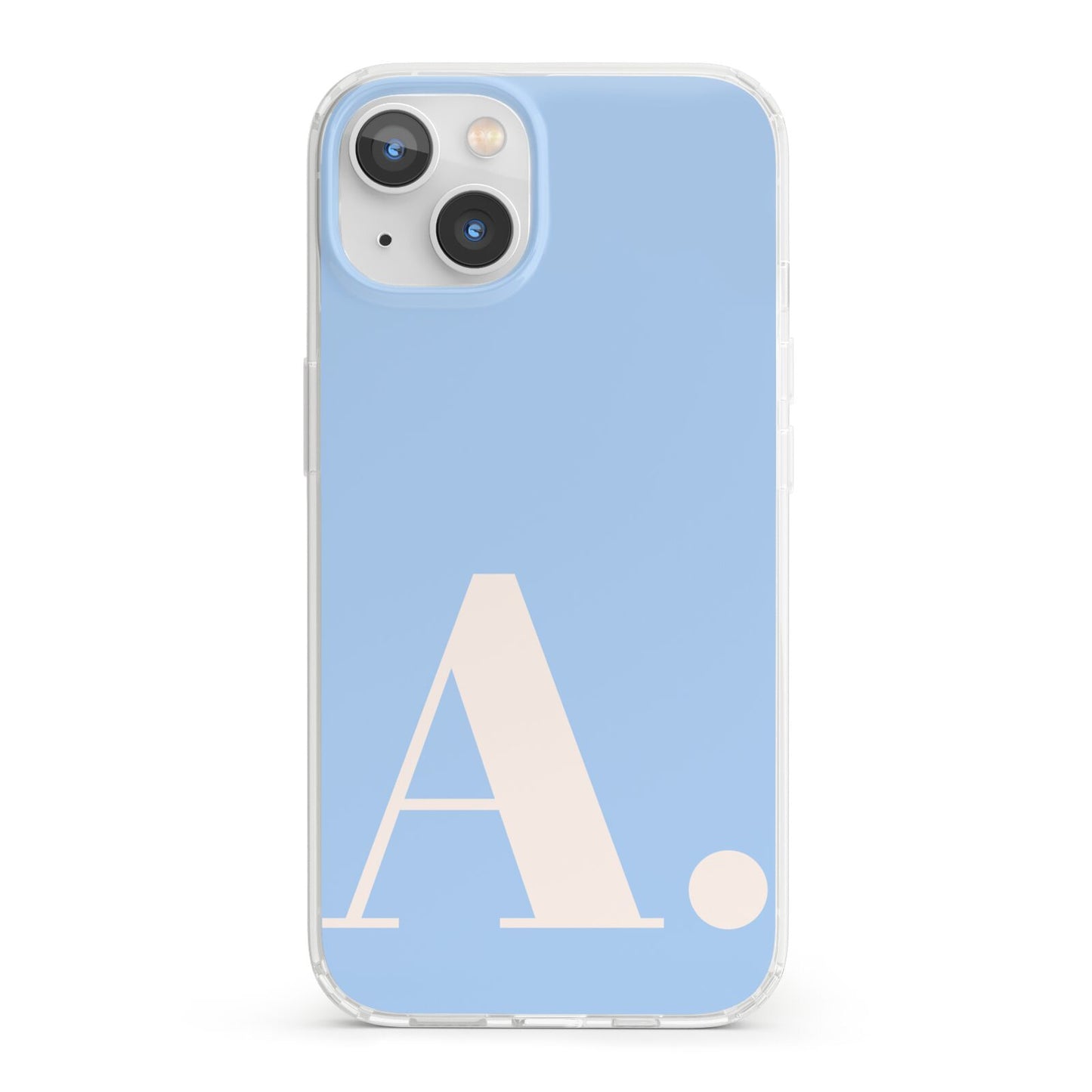 Custom Initial iPhone 13 Clear Bumper Case