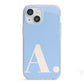 Custom Initial iPhone 13 Mini TPU Impact Case with White Edges