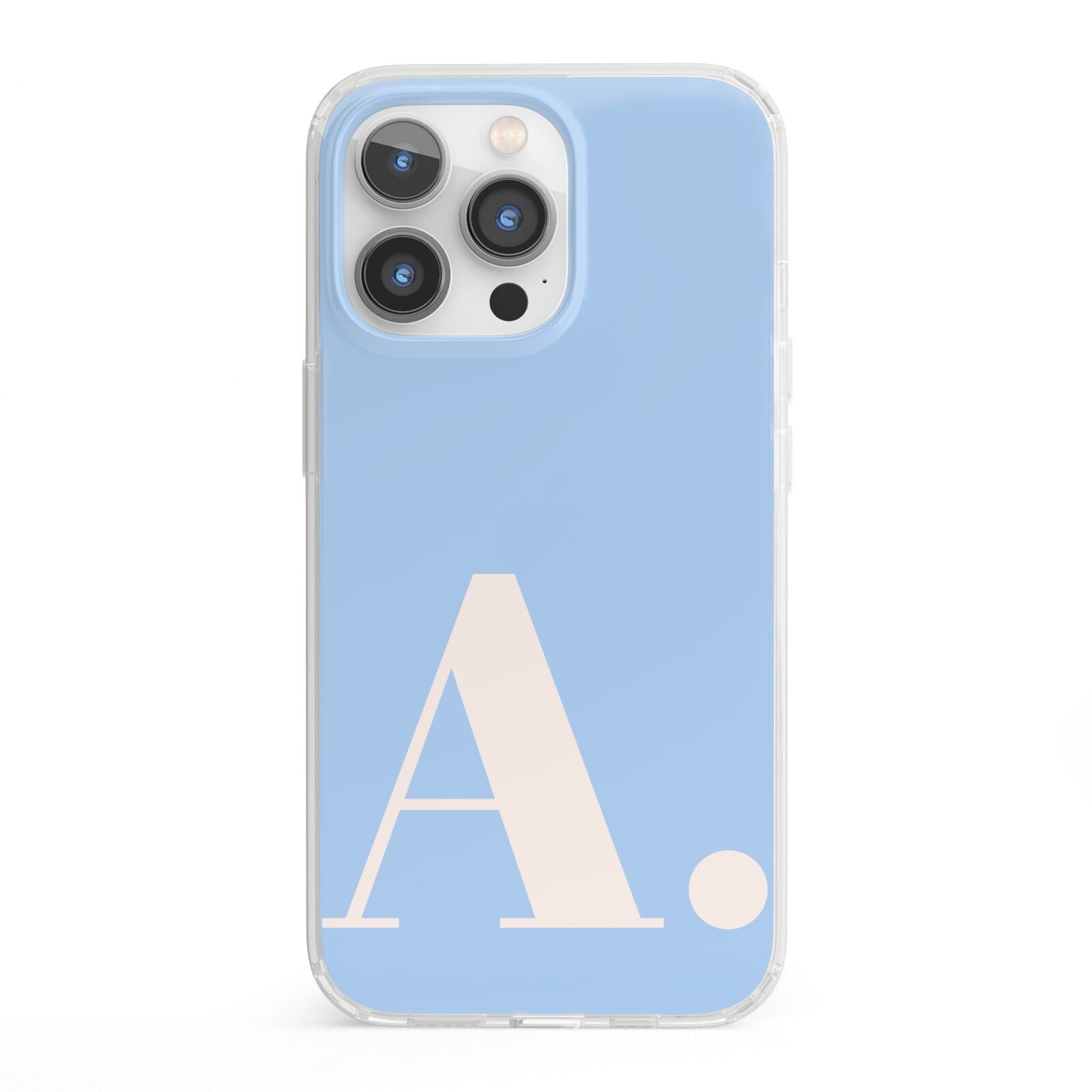 Custom Initial iPhone 13 Pro Clear Bumper Case