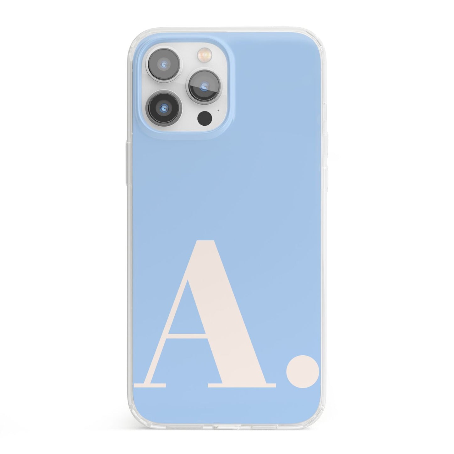 Custom Initial iPhone 13 Pro Max Clear Bumper Case
