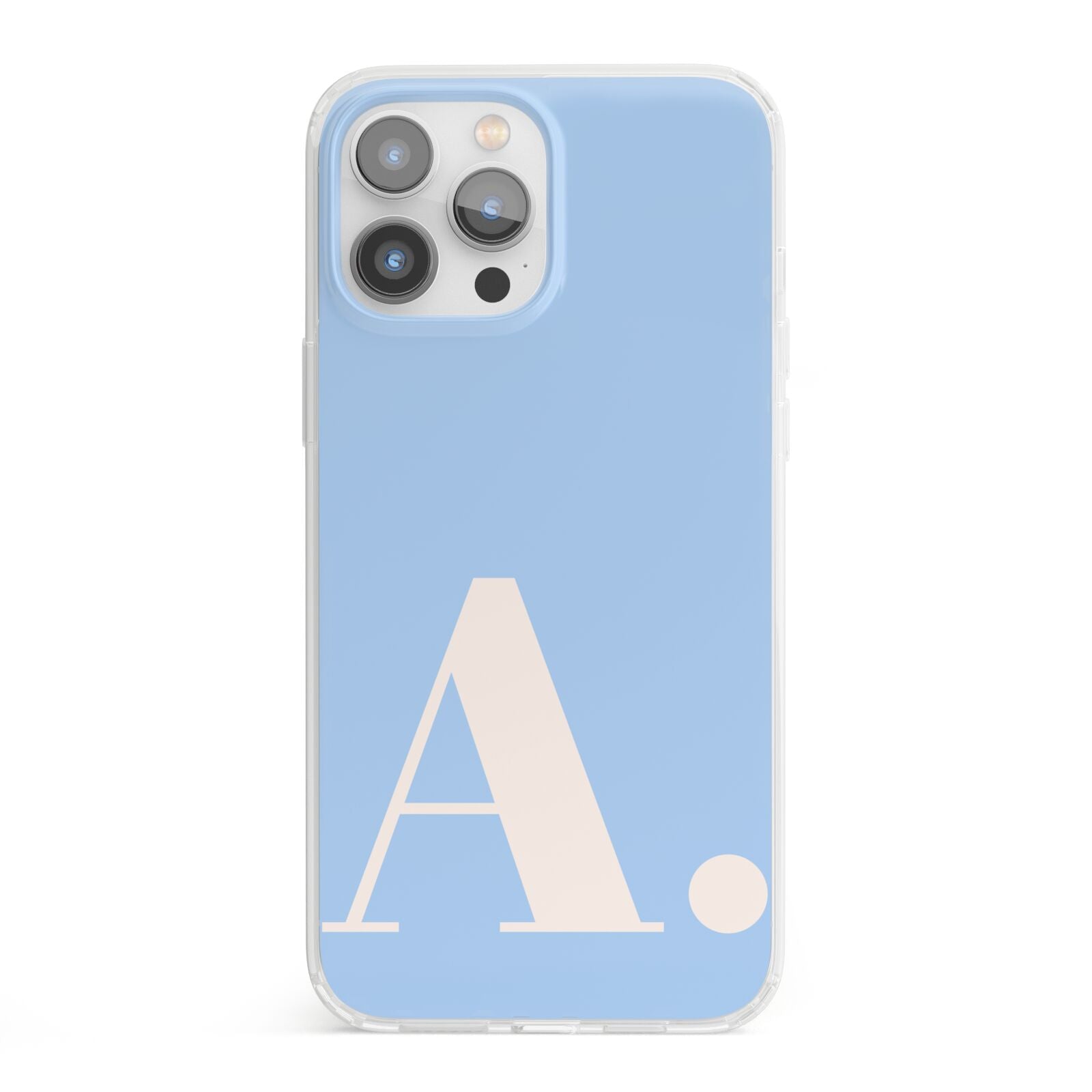 Custom Initial iPhone 13 Pro Max Clear Bumper Case
