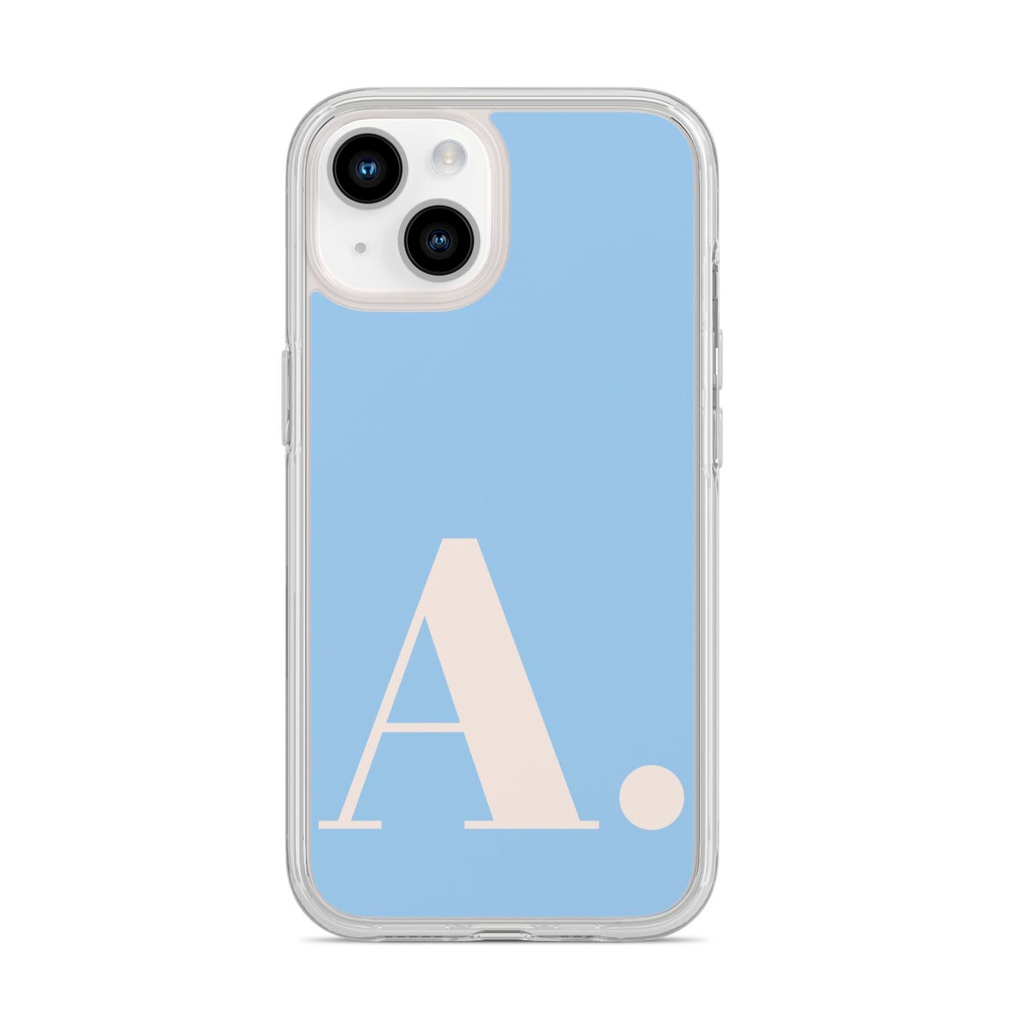 Custom Initial iPhone 14 Clear Tough Case Starlight