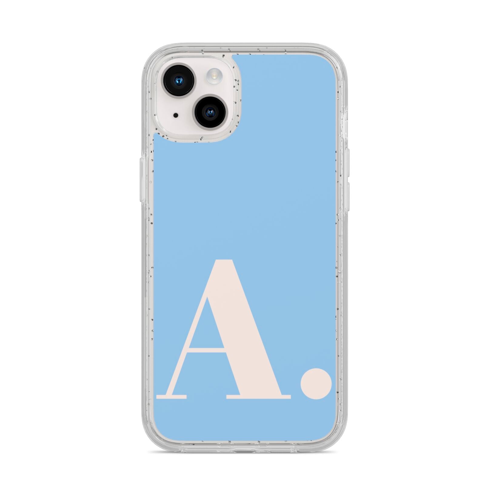 Custom Initial iPhone 14 Plus Glitter Tough Case Starlight