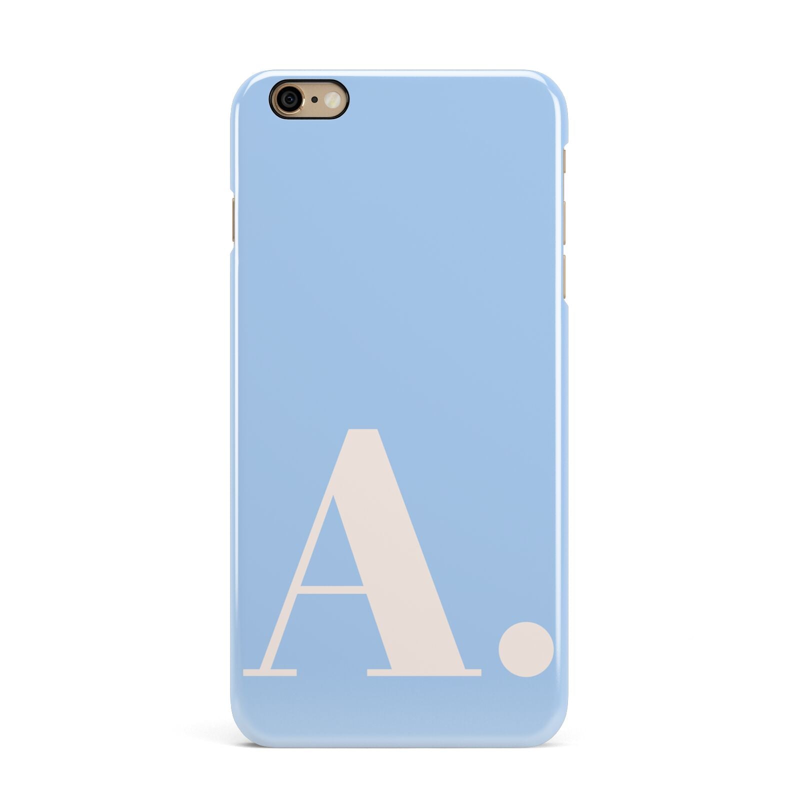 Custom Initial iPhone 6 Plus 3D Snap Case on Gold Phone