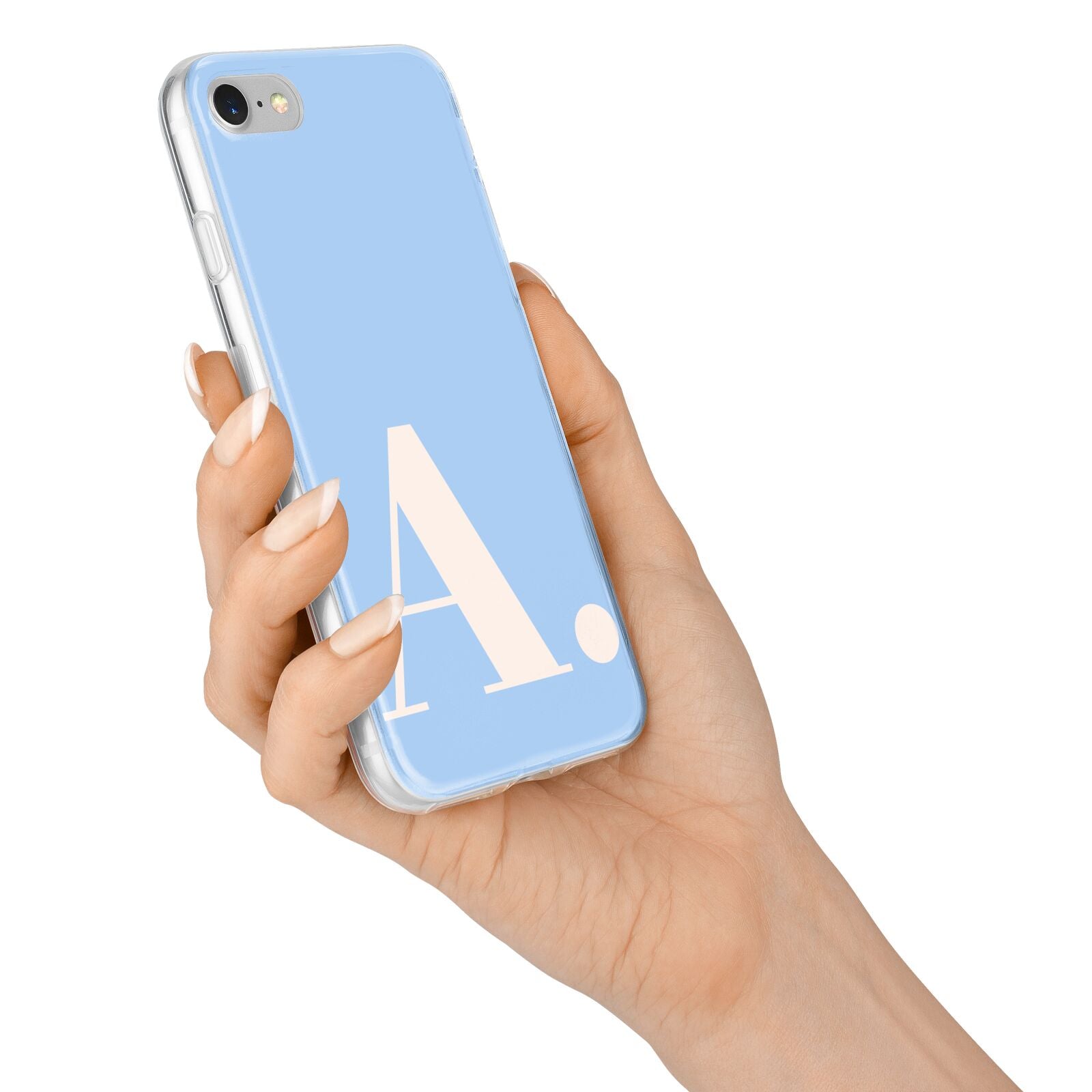 Custom Initial iPhone 7 Bumper Case on Silver iPhone Alternative Image