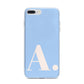 Custom Initial iPhone 7 Plus Bumper Case on Silver iPhone