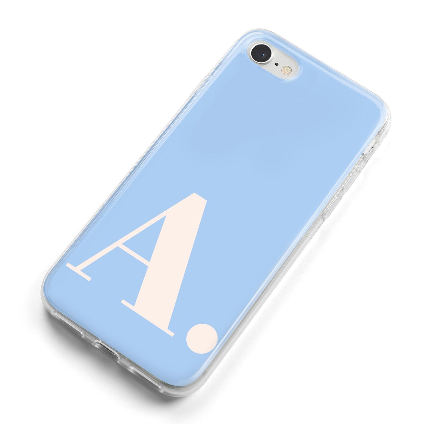 Custom Initial iPhone 8 Bumper Case on Silver iPhone Alternative Image