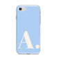 Custom Initial iPhone 8 Bumper Case on Silver iPhone