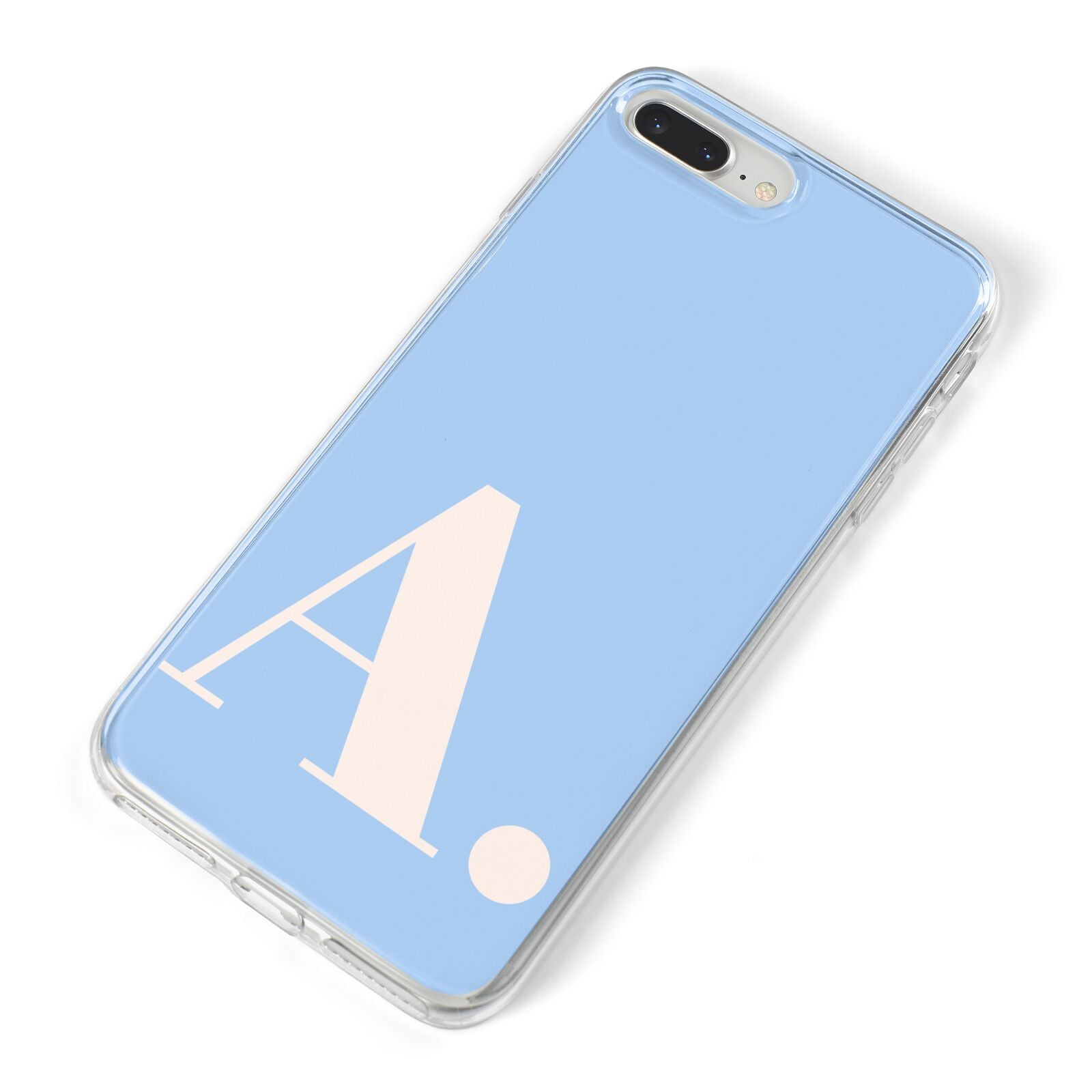 Custom Initial iPhone 8 Plus Bumper Case on Silver iPhone Alternative Image