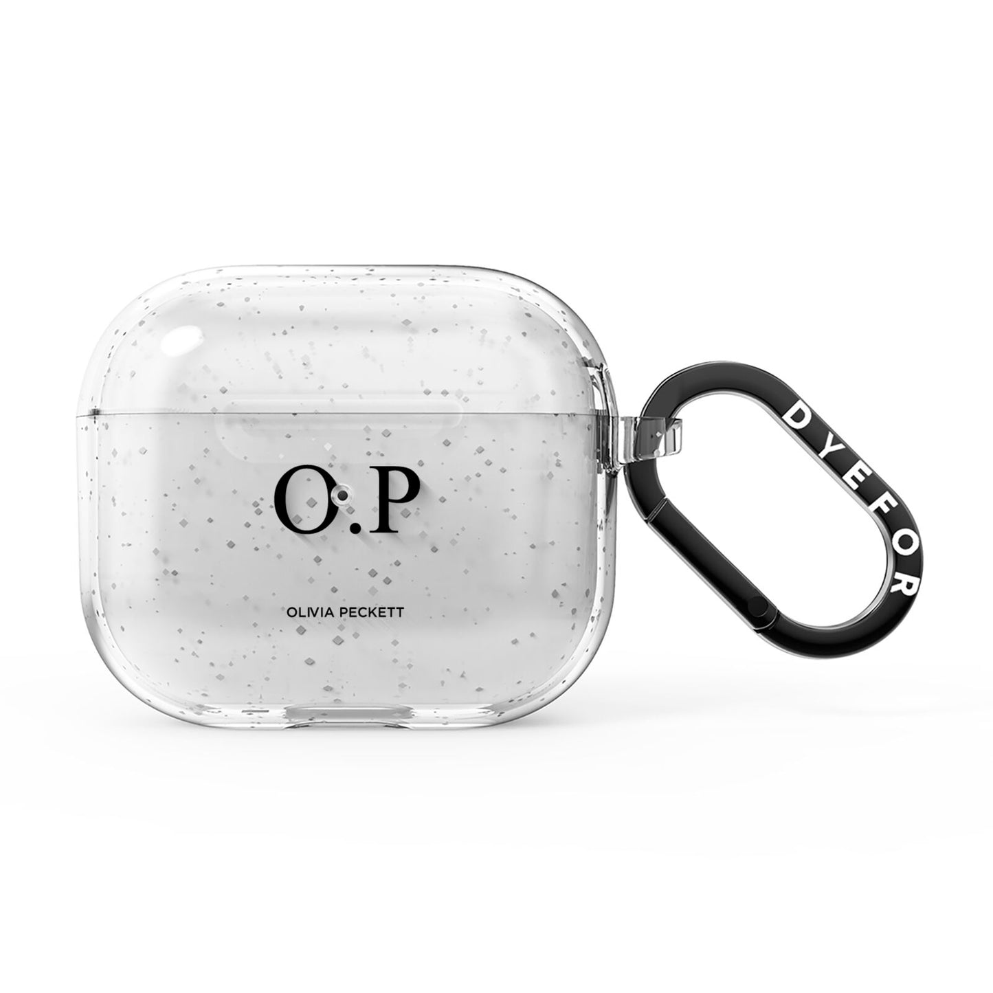 Custom Initials and Name AirPods Glitter Case 3rd Gen