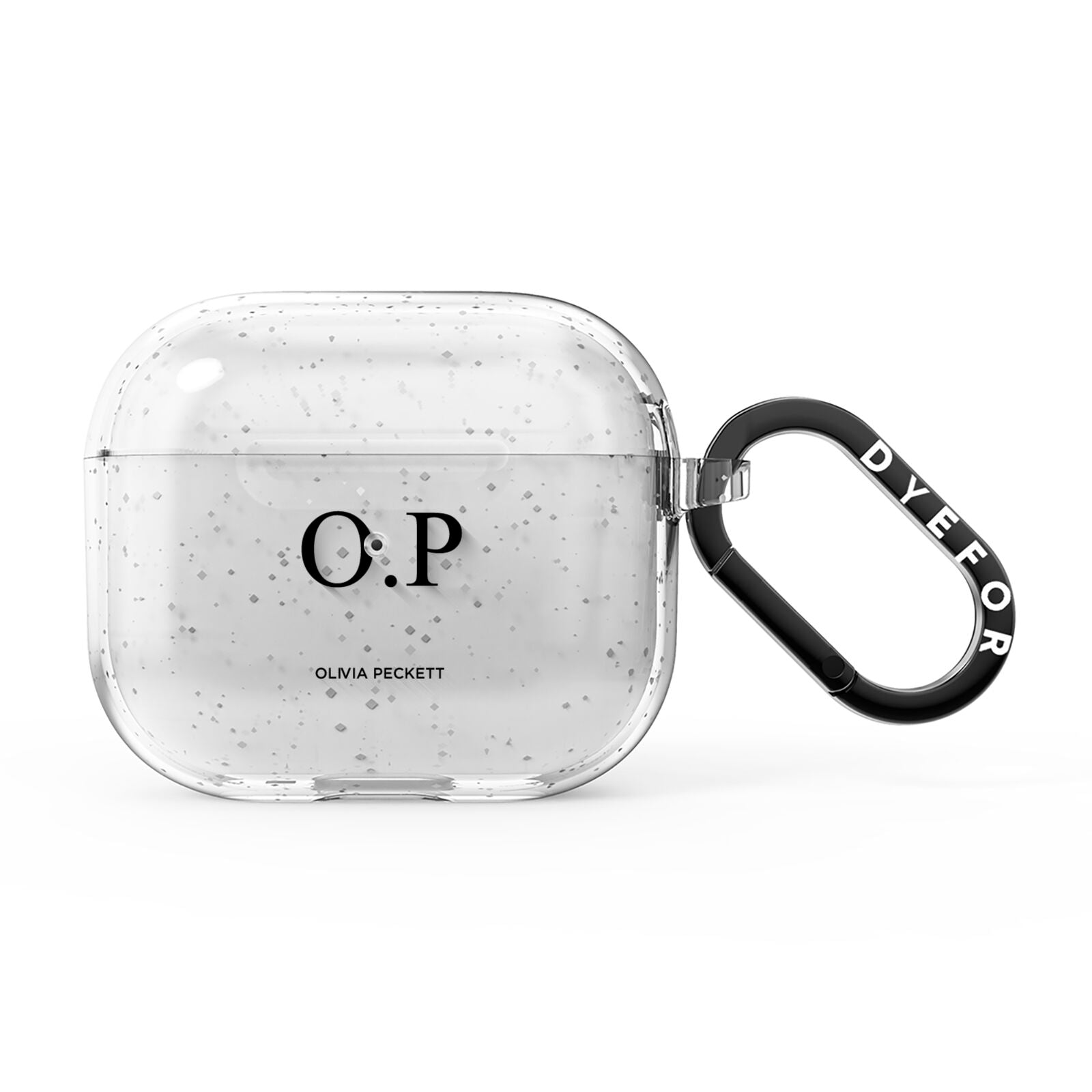 Custom Initials and Name AirPods Glitter Case 3rd Gen