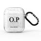 Custom Initials and Name AirPods Glitter Case