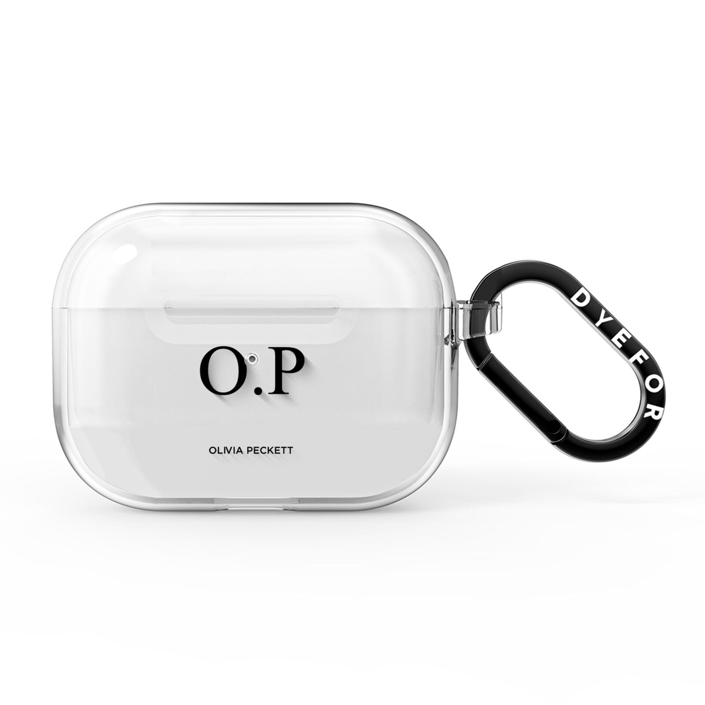Custom Initials and Name AirPods Pro Clear Case