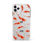 Custom Koi Fish Apple iPhone 11 Pro Max in Silver with White Impact Case