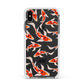 Custom Koi Fish Apple iPhone Xs Max Impact Case White Edge on Black Phone