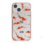 Custom Koi Fish iPhone 13 Mini TPU Impact Case with Pink Edges