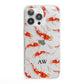 Custom Koi Fish iPhone 13 Pro Clear Bumper Case