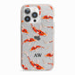 Custom Koi Fish iPhone 13 Pro TPU Impact Case with Pink Edges