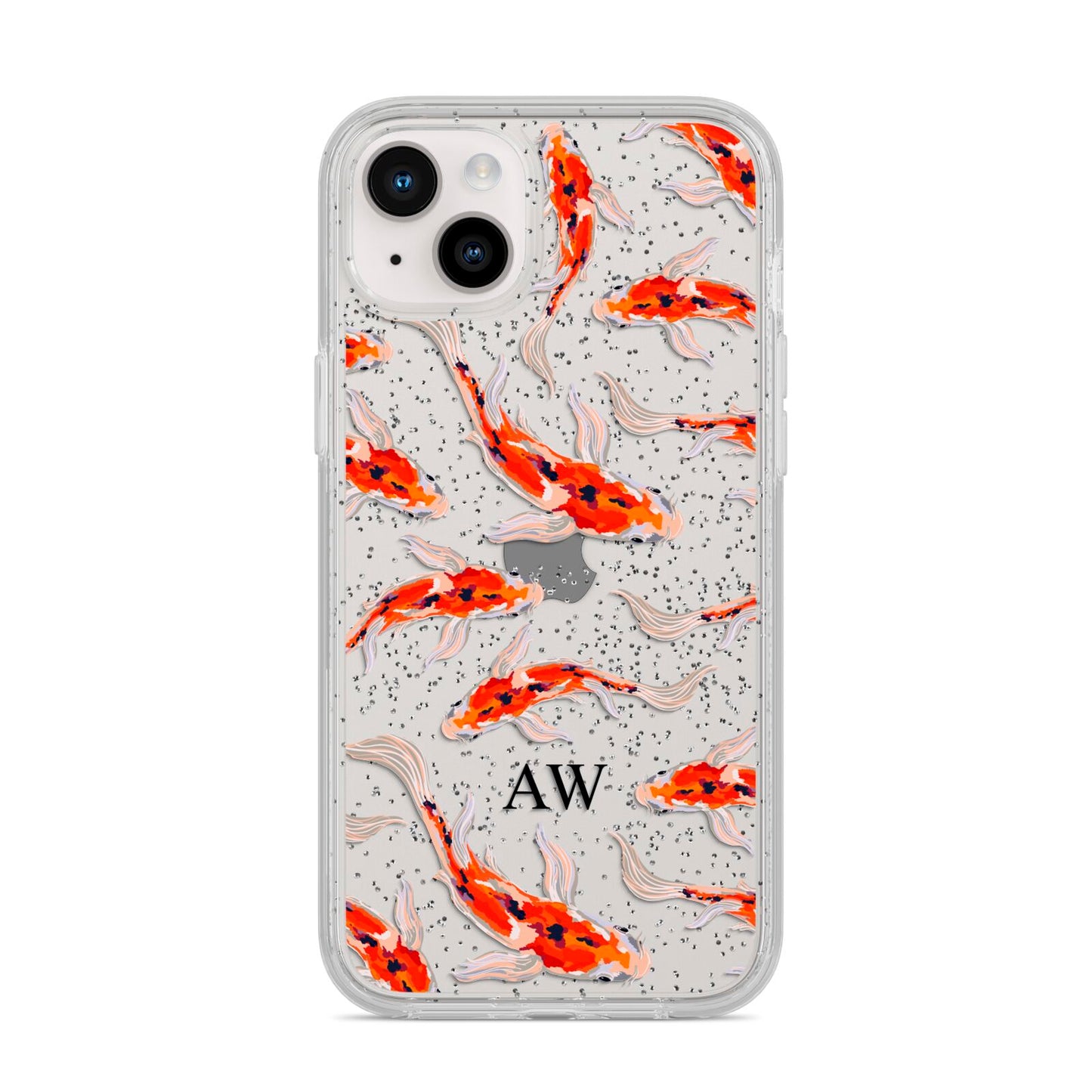 Custom Koi Fish iPhone 14 Plus Glitter Tough Case Starlight