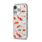 Custom Koi Fish iPhone 14 Pro Glitter Tough Case Silver Angled Image