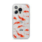 Custom Koi Fish iPhone 14 Pro Glitter Tough Case Silver