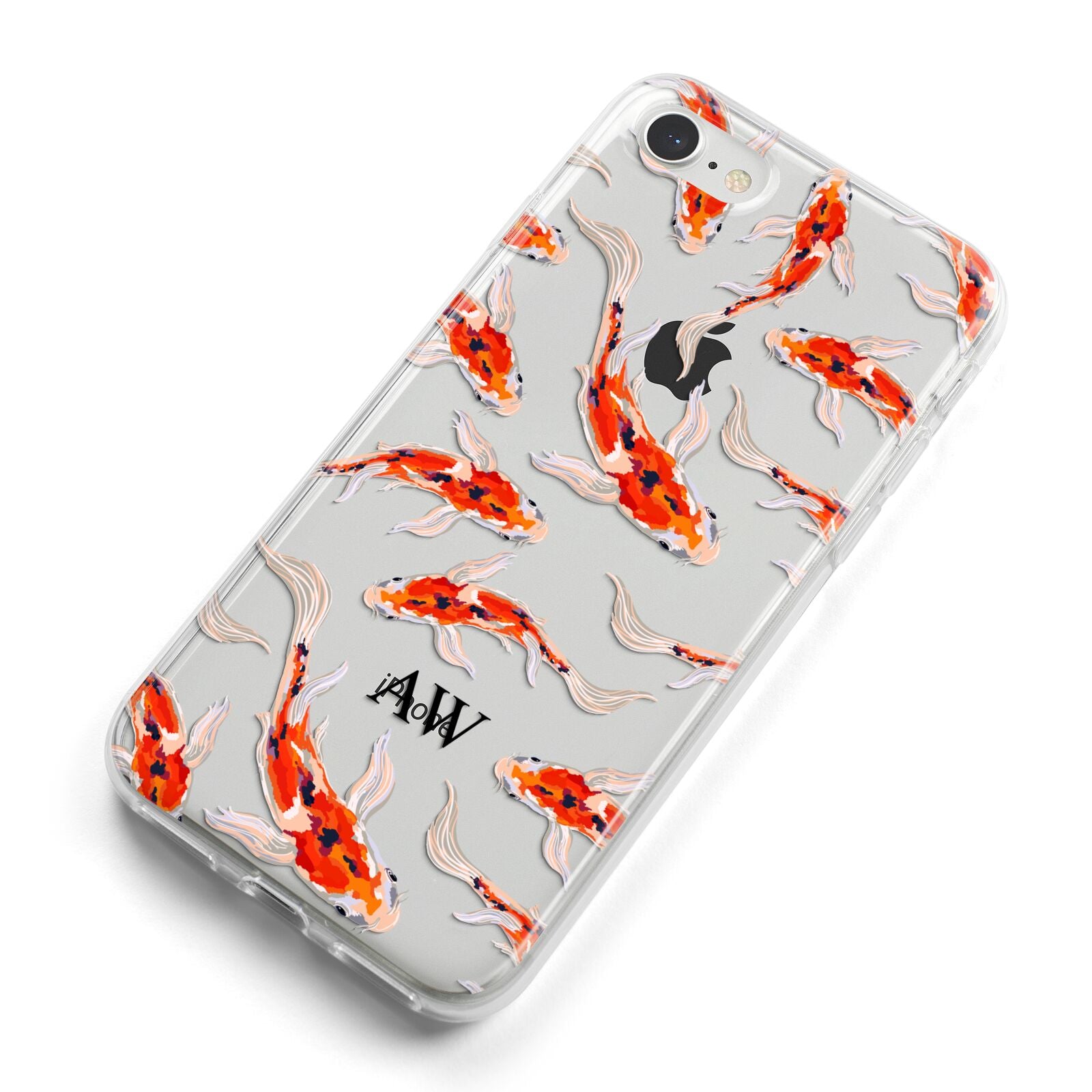 Custom Koi Fish iPhone 8 Bumper Case on Silver iPhone Alternative Image