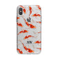 Custom Koi Fish iPhone X Bumper Case on Silver iPhone Alternative Image 1