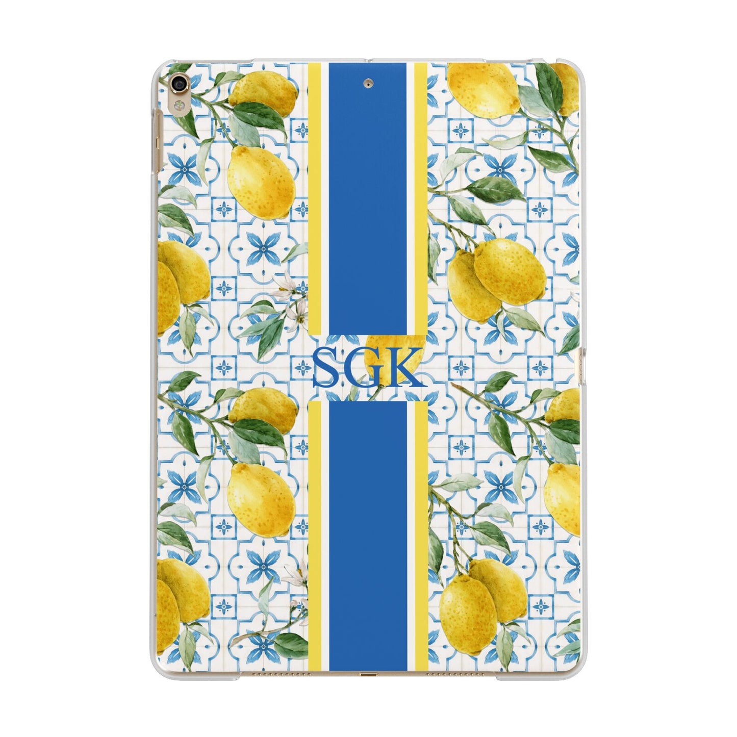 Custom Lemon Apple iPad Gold Case