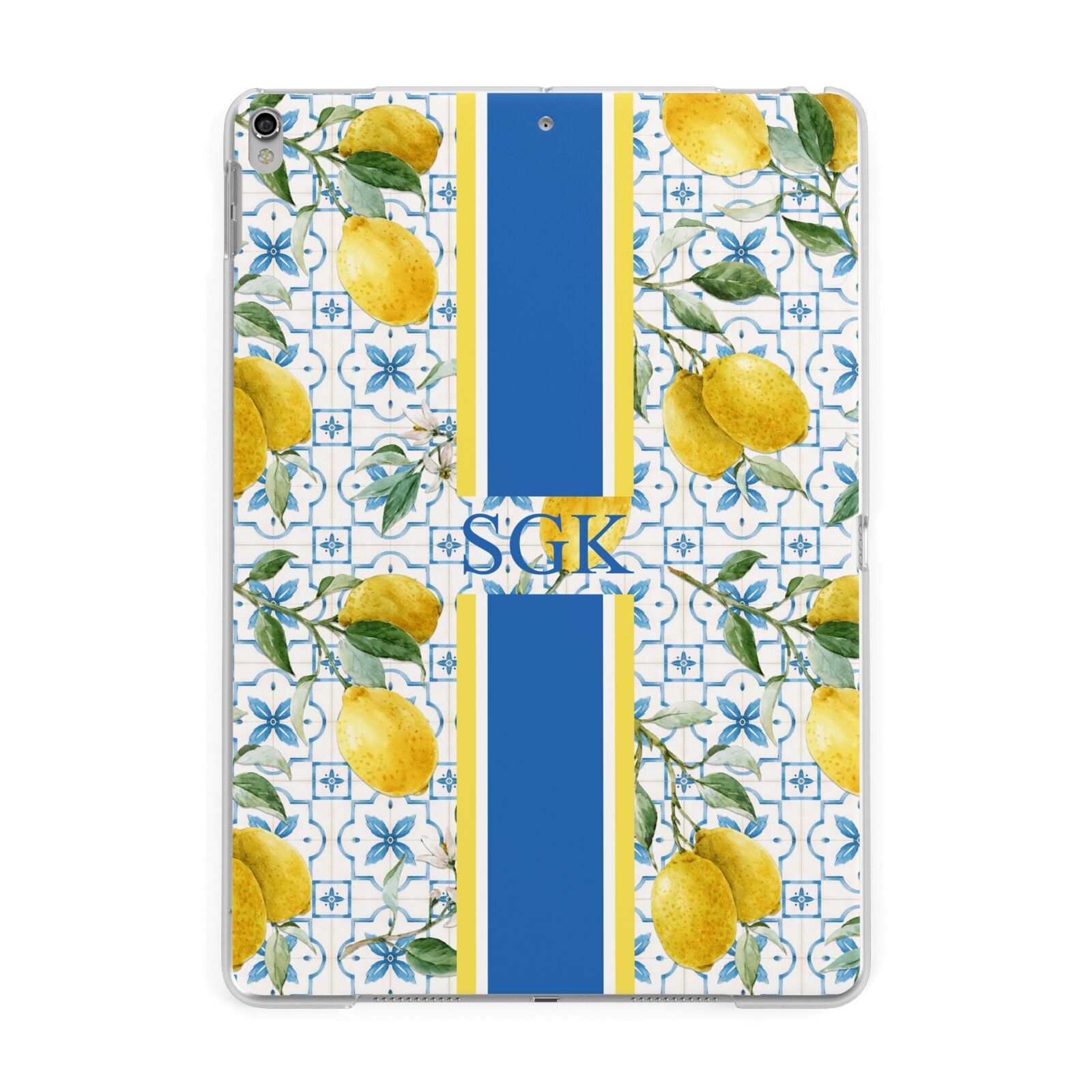 Custom Lemon Apple iPad Silver Case