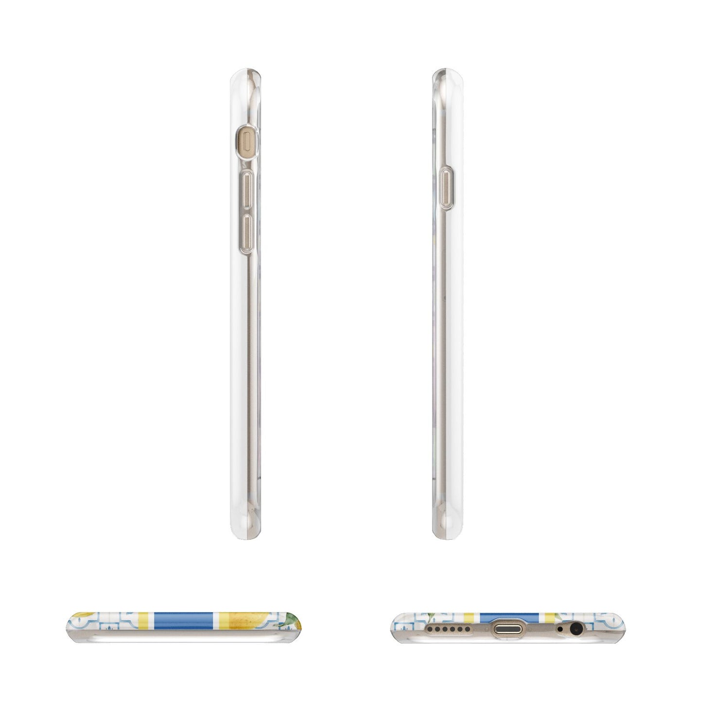 Custom Lemon Apple iPhone 6 3D Wrap Tough Case Alternative Image Angles