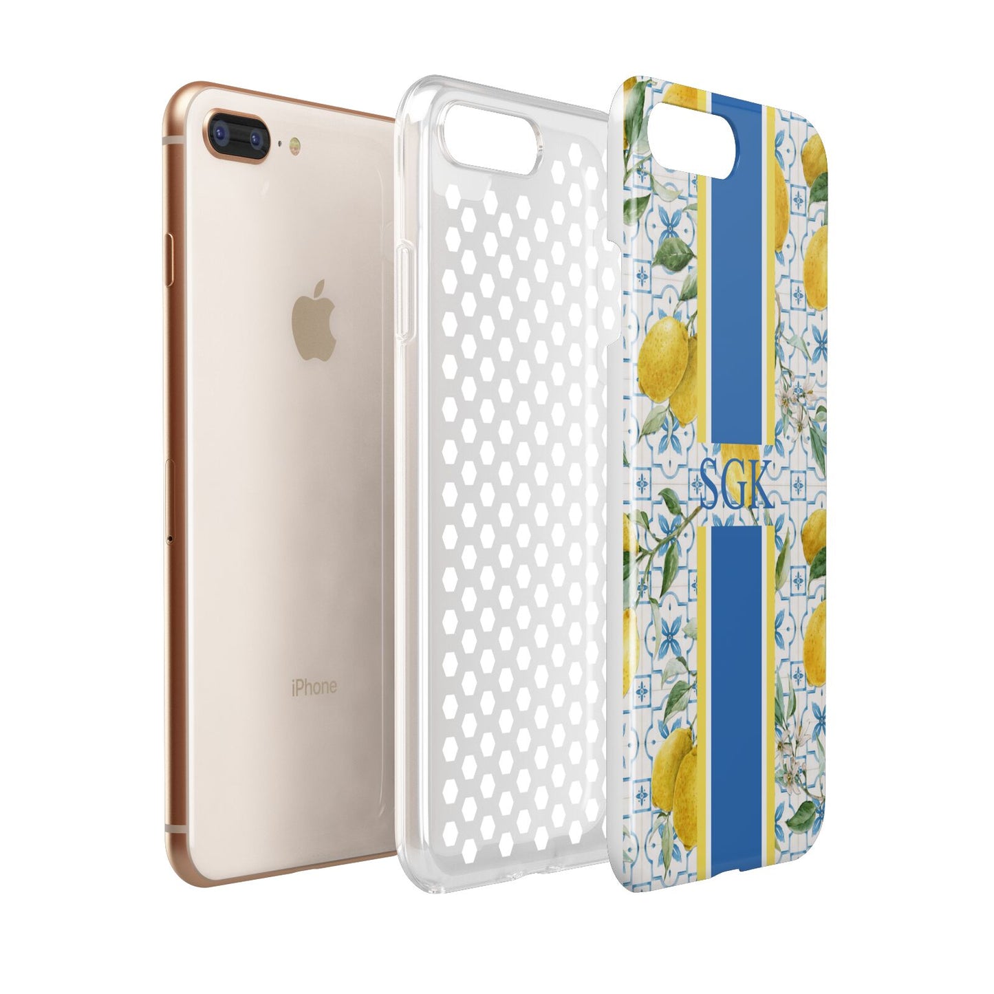 Custom Lemon Apple iPhone 7 8 Plus 3D Tough Case Expanded View