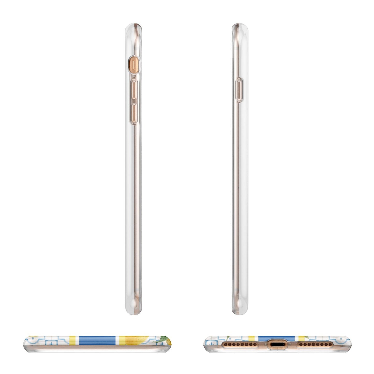 Custom Lemon Apple iPhone 7 8 Plus 3D Wrap Tough Case Alternative Image Angles