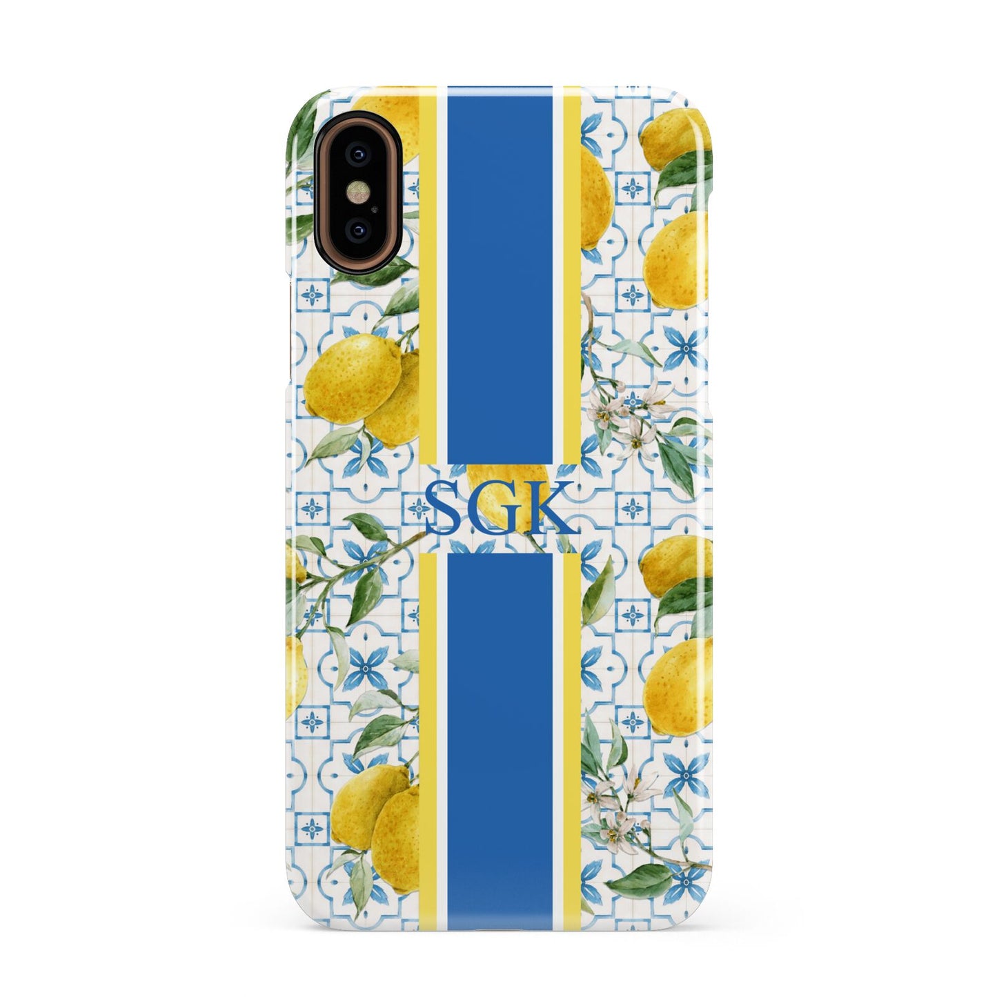 Custom Lemon Apple iPhone XS 3D Snap Case