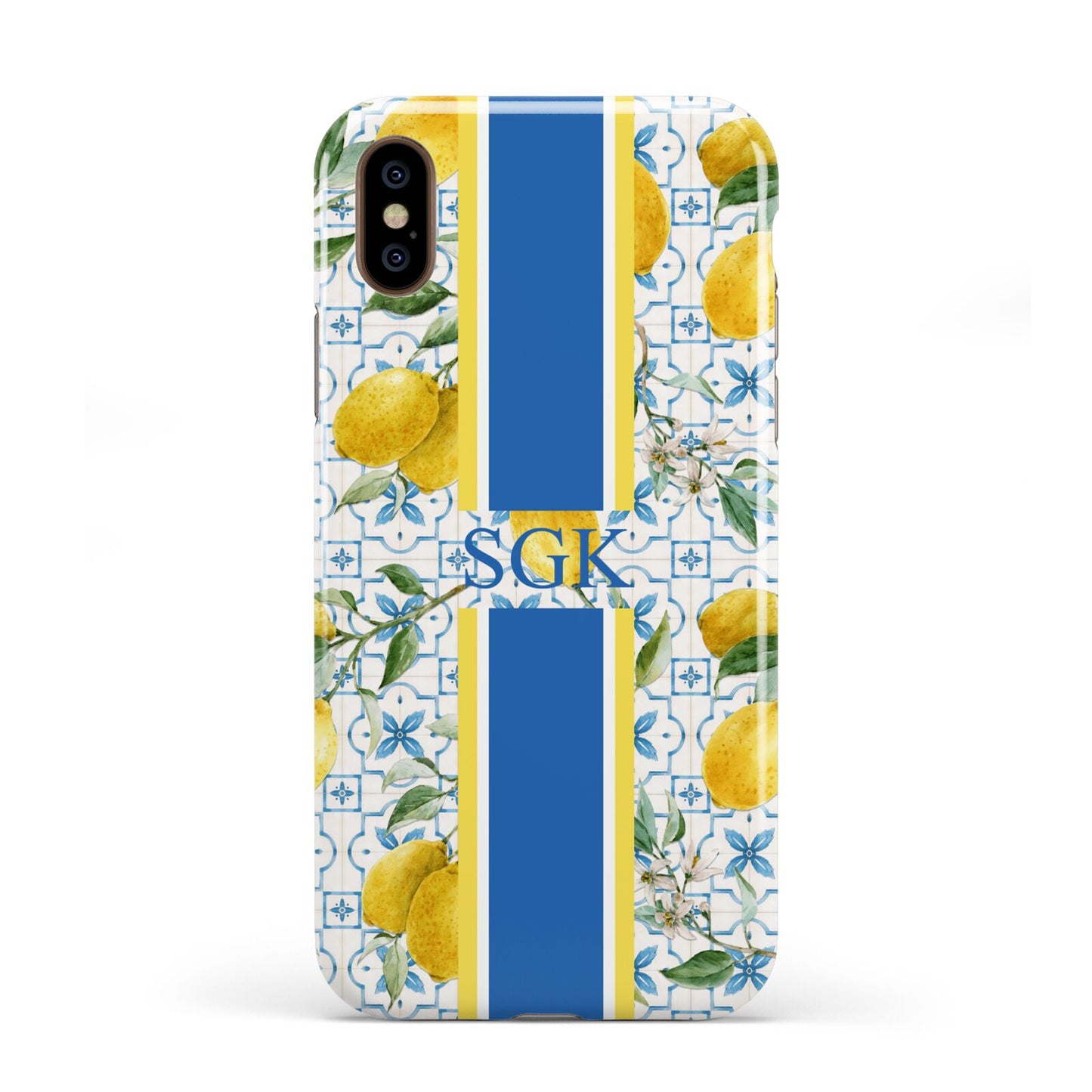 Custom Lemon Apple iPhone XS 3D Tough