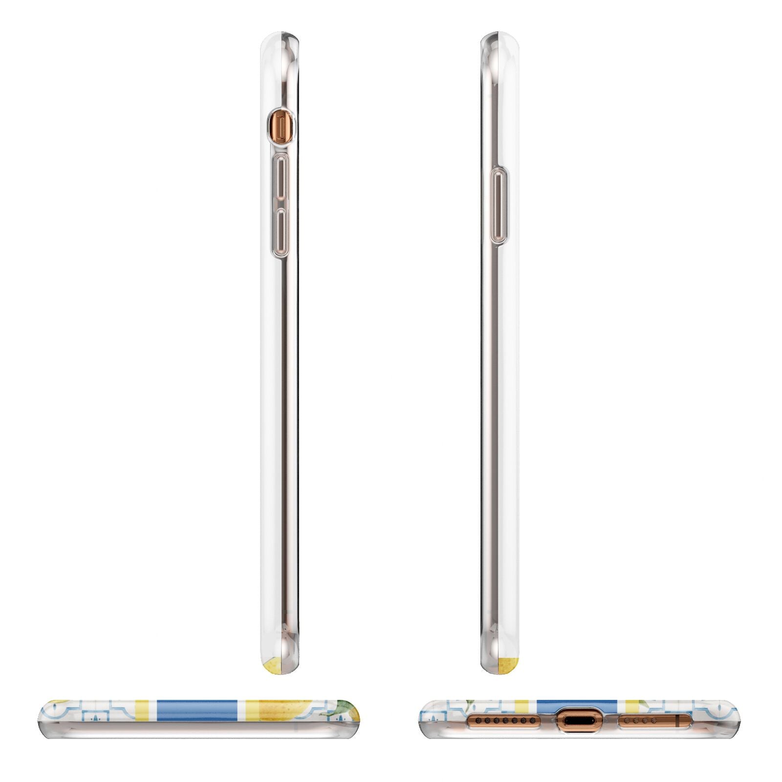 Custom Lemon Apple iPhone XS Max 3D Wrap Tough Case Alternative Image Angles