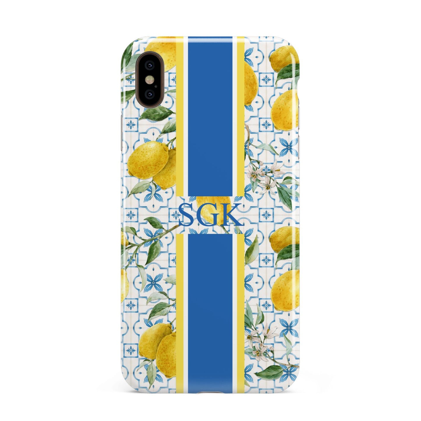 Custom Lemon Apple iPhone Xs Max 3D Tough Case