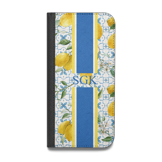 Custom Lemon Vegan Leather Flip Samsung Case