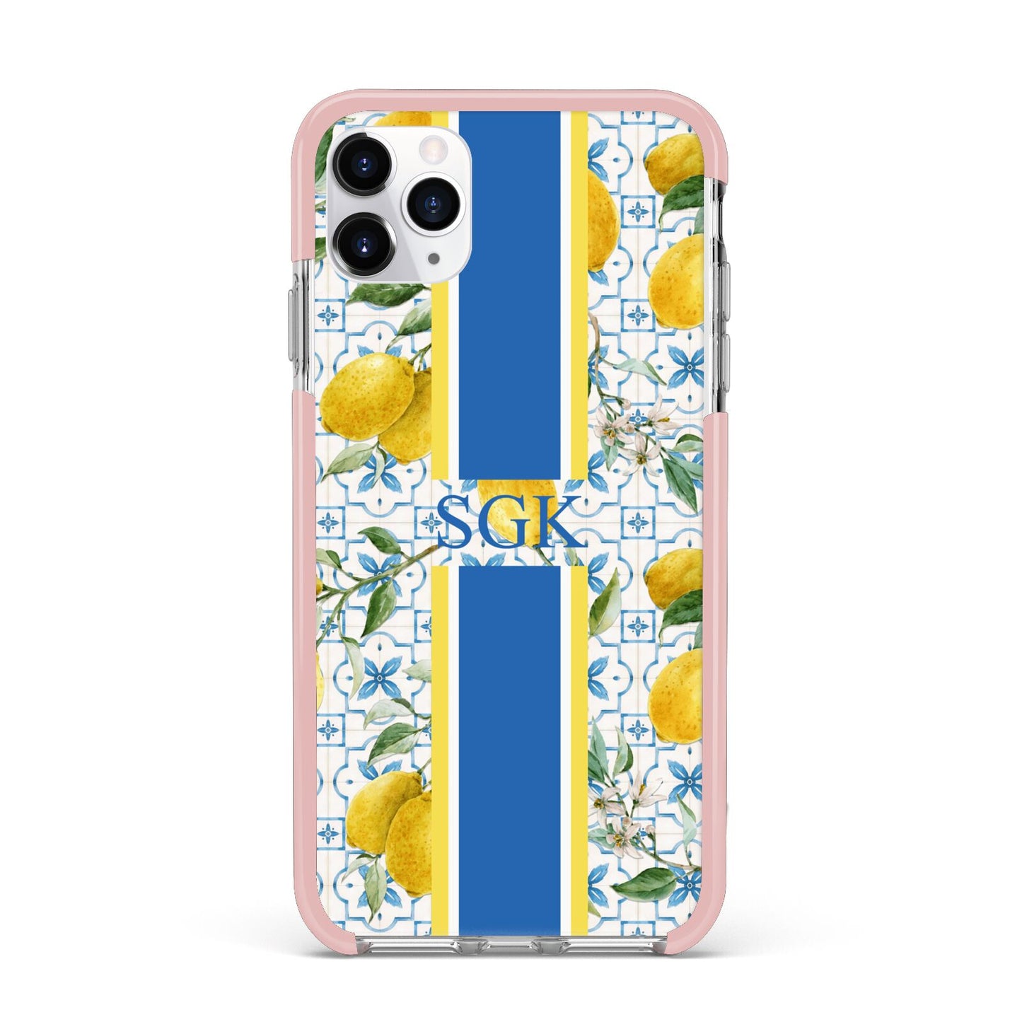 Custom Lemon iPhone 11 Pro Max Impact Pink Edge Case